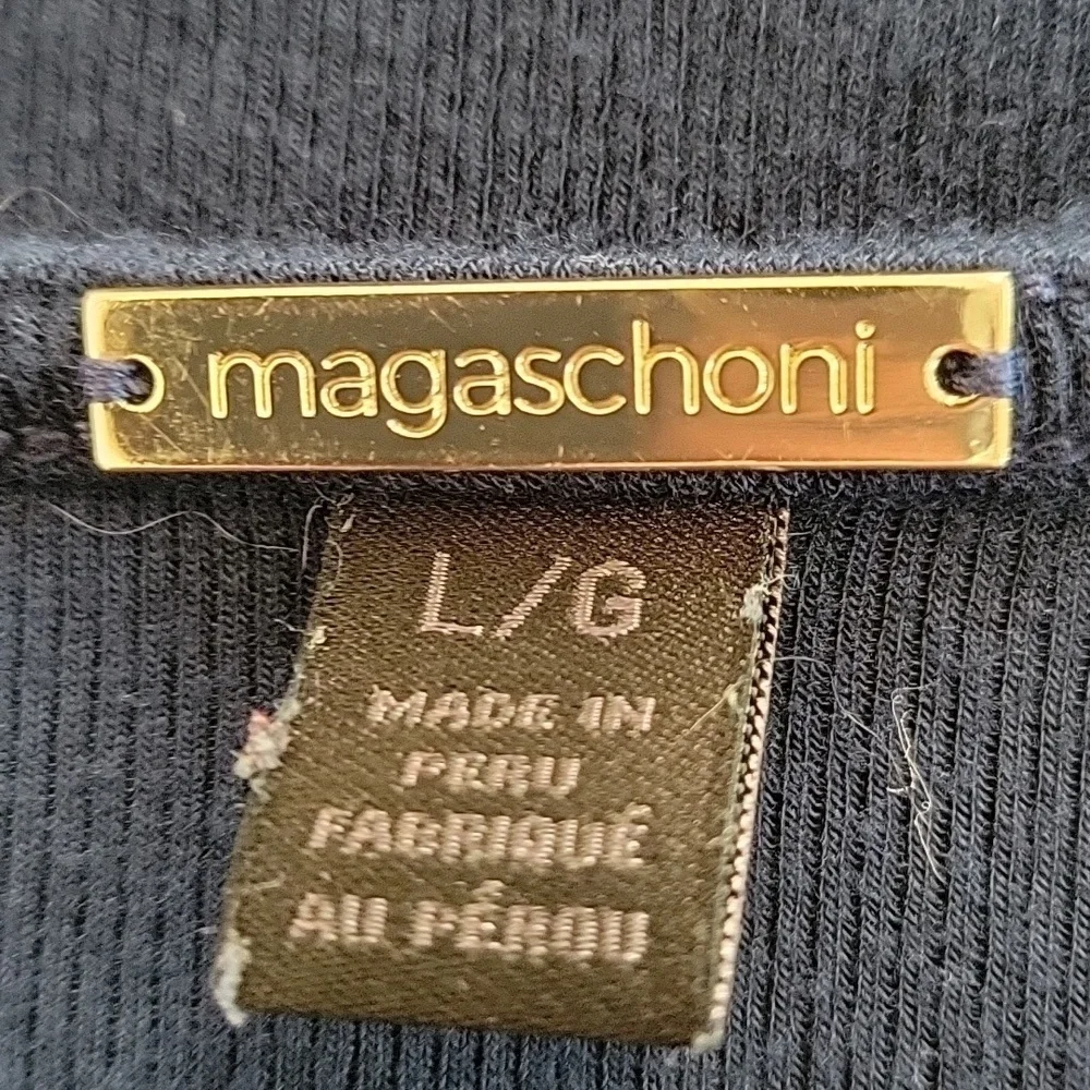 Magaschoni blue large sweater long sleeve